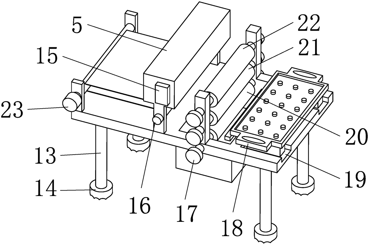 Spraying device for applying glue to corrugated paper boards