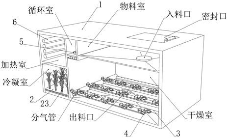 Microbial agent particle drying device