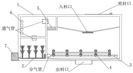 Microbial agent particle drying device