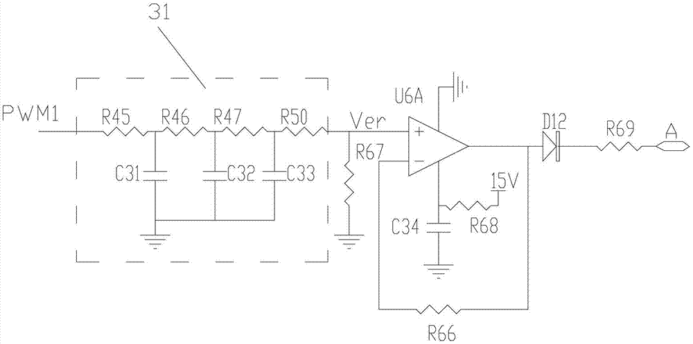 Driving power supply control circuit