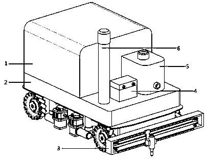 Intelligent lineation vehicle guided by unmanned aerial vehicle
