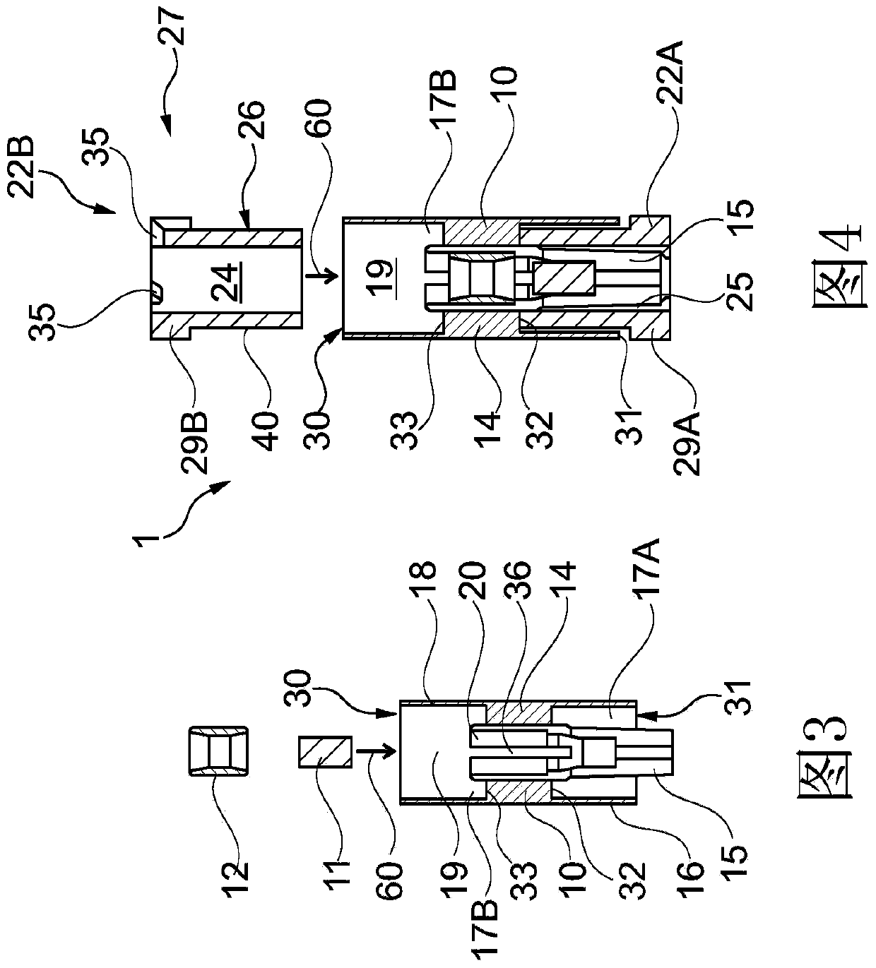 End bearing unit for spindle bearing device, spindle bearing device and textile machine