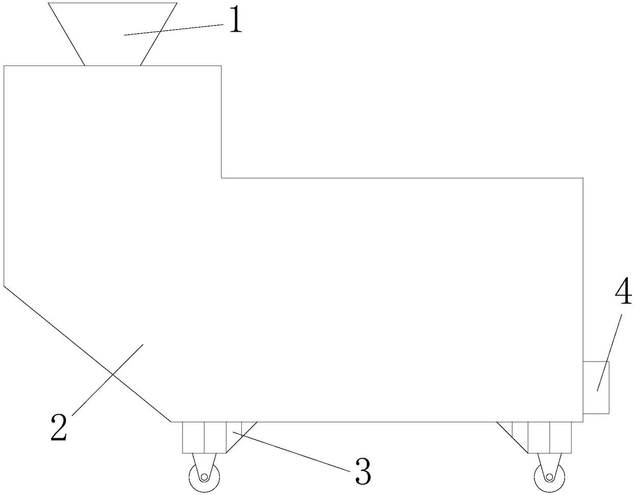 Material feeding device of pasteurization machine