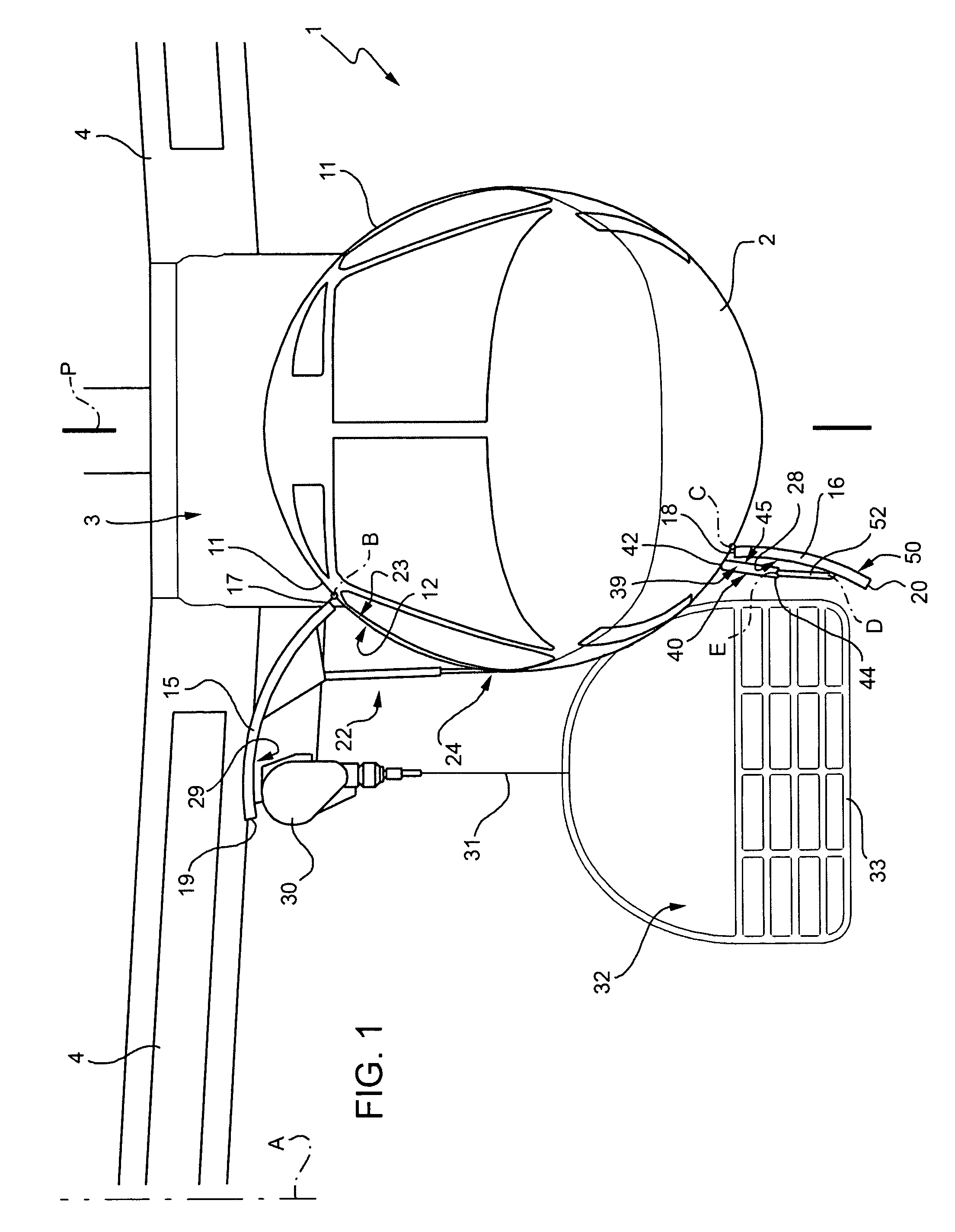 Aircraft and method of retrieving a rescue cradle into the aircraft fuselage