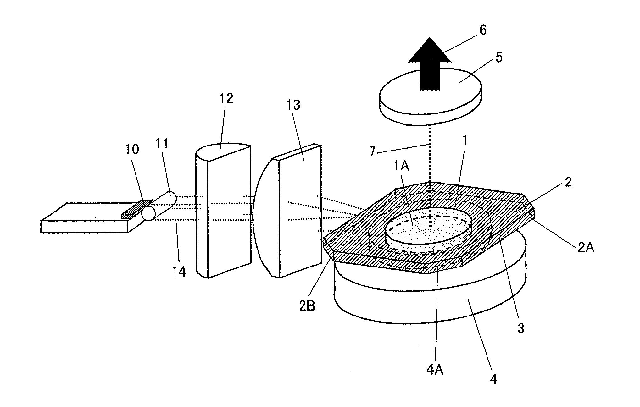 Semiconductor laser pumped solid-state laser device