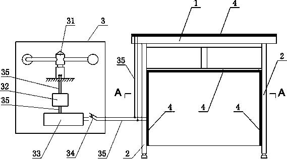 Heating type desk