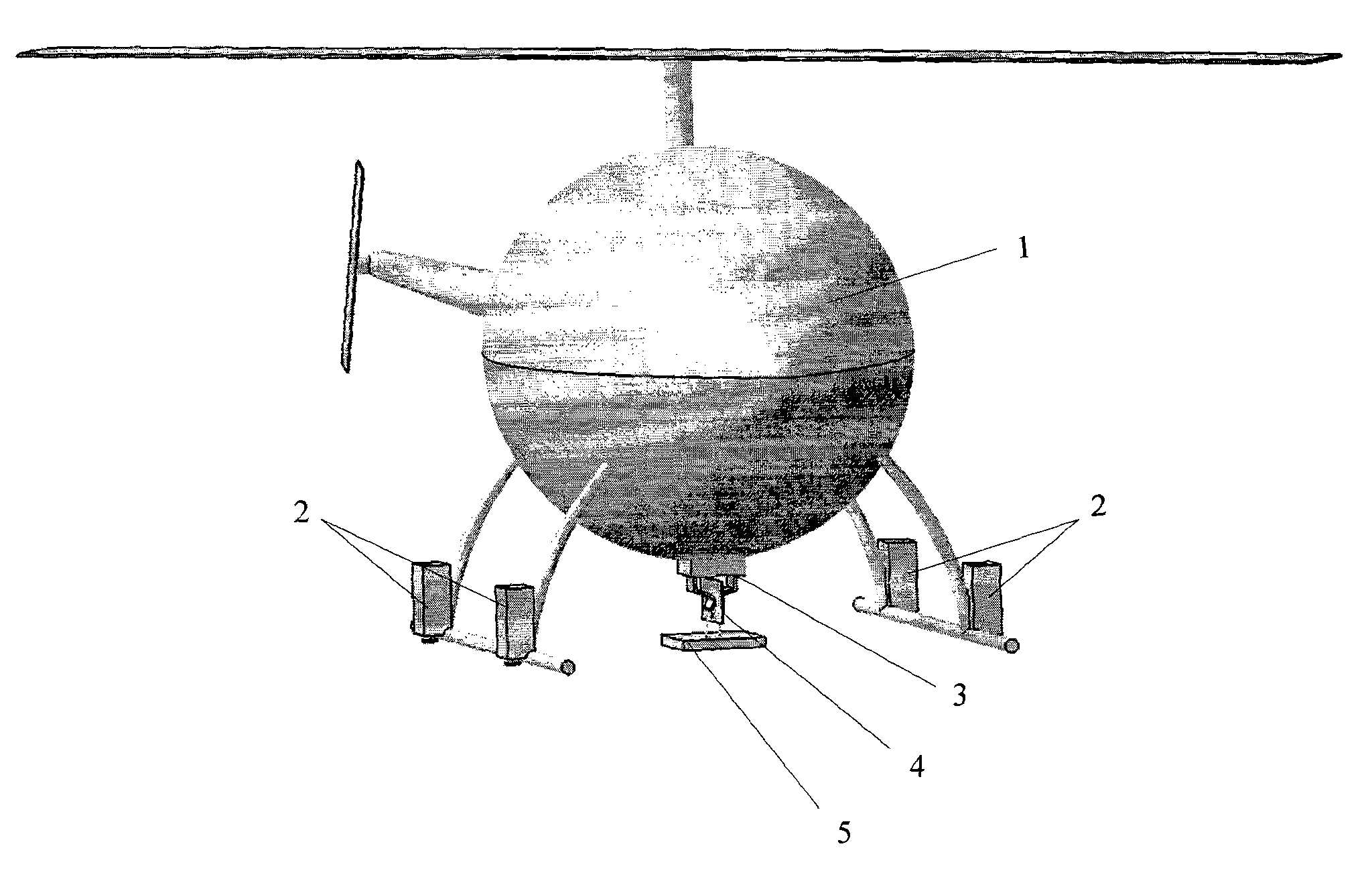 Landing automatic flameout system for unmanned helicopter