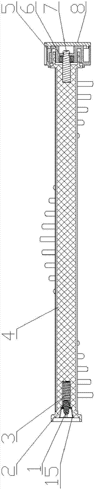 Roller brush fast dismounting and mounting device and cleaning instrument thereof