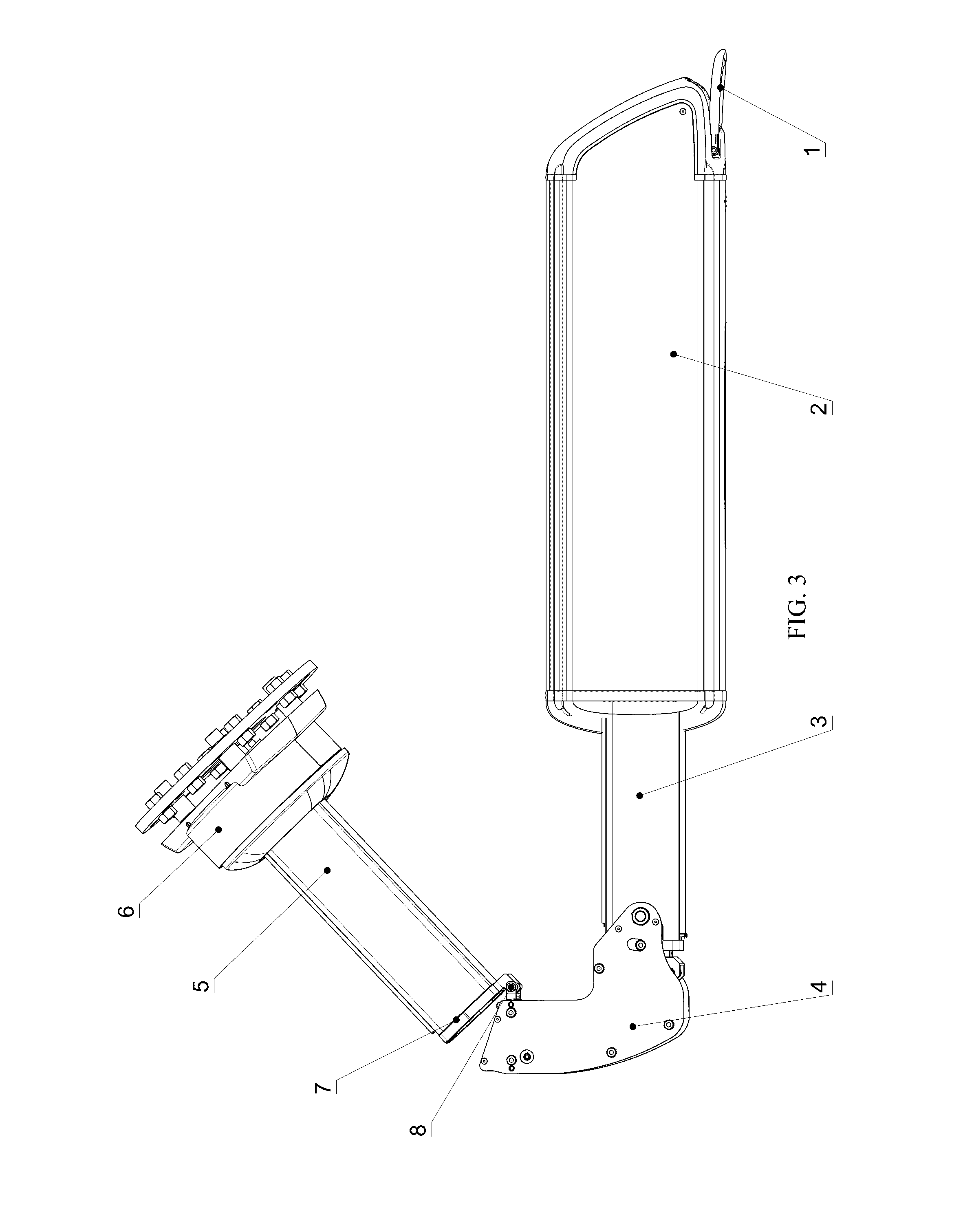 Medical supply unit having an elbow joint part