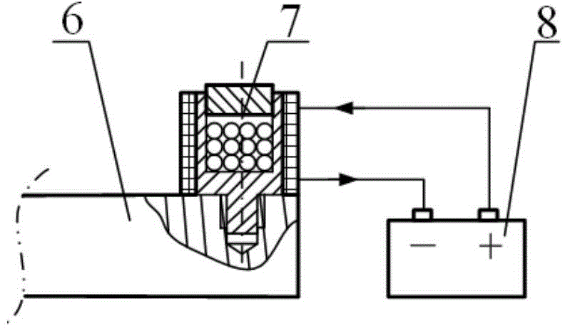 Coupled electromagnetic field particle damper with ferromagnetic end cover additionally arranged at one end and vibration reduction method of particle damper for vibration structure