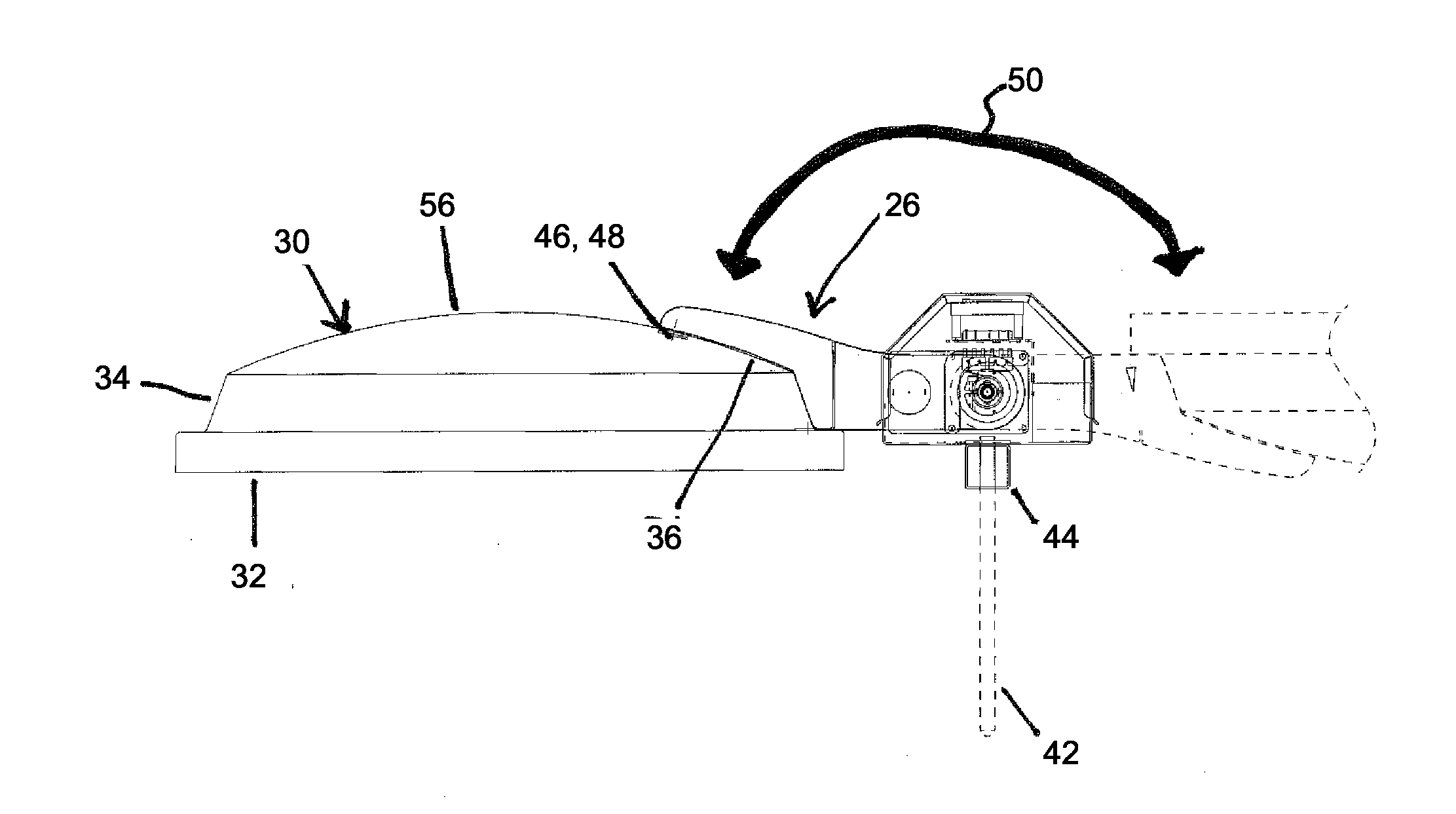 Automatic bait cover and method of baiting