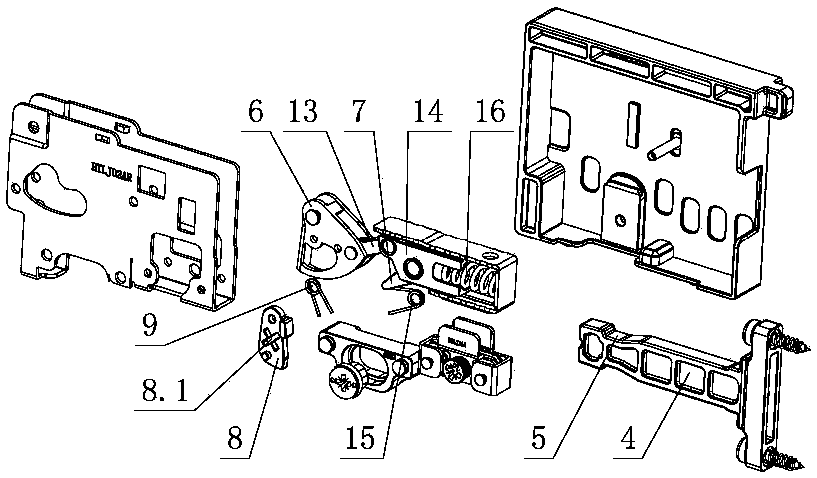 Locking and separating structure for front face plate of drawer