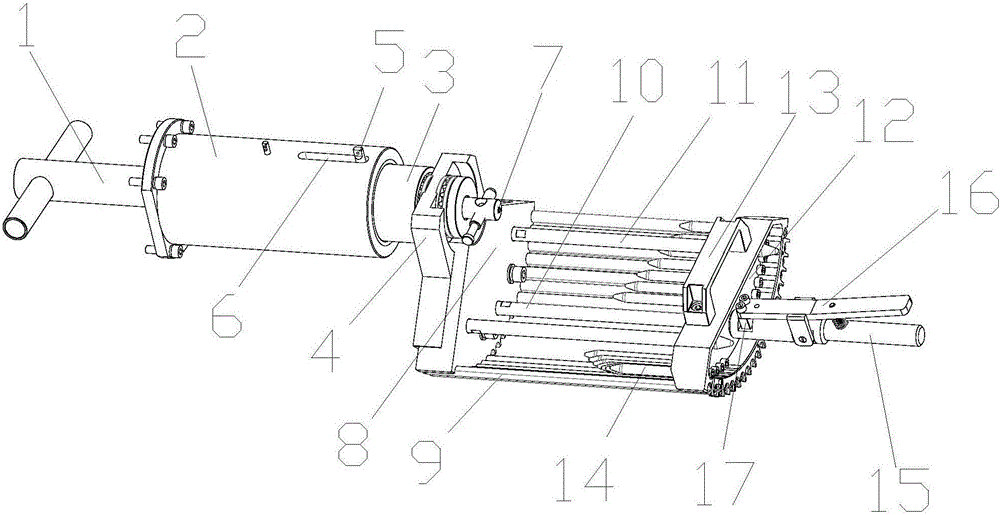 Die assembly of pull-in coil inserting machine