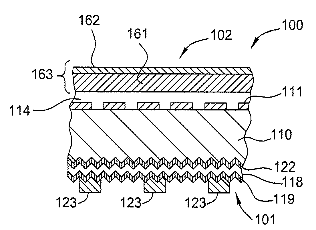 Hybrid heterojunction solar cell fabrication using a metal layer mask