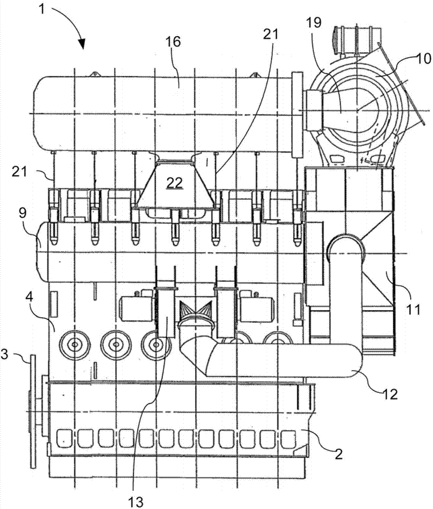 Large TWO-STROKE INTERNAL COMBUSTION ENGINE AND EXHAUST GAS RECEIVER FOR LARGE TWO-STROKE INTERNAL COMBUSTION ENGINE