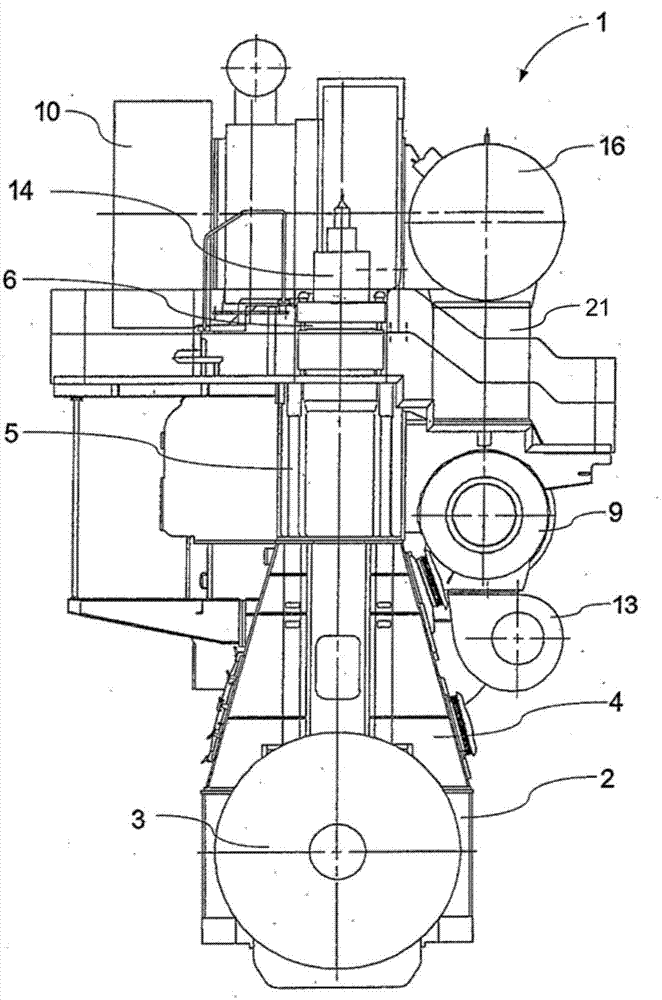 Large TWO-STROKE INTERNAL COMBUSTION ENGINE AND EXHAUST GAS RECEIVER FOR LARGE TWO-STROKE INTERNAL COMBUSTION ENGINE