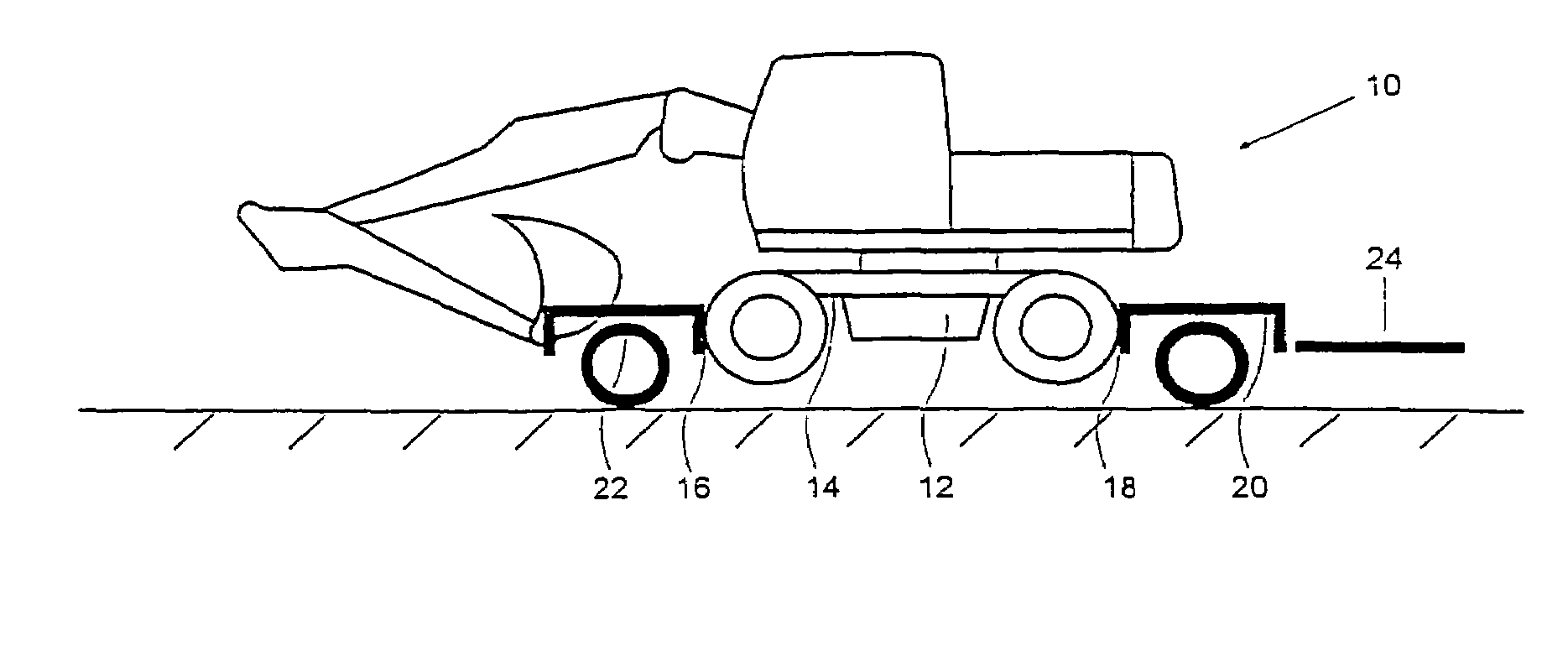 System for the transportation of construction machines, preferably excavators