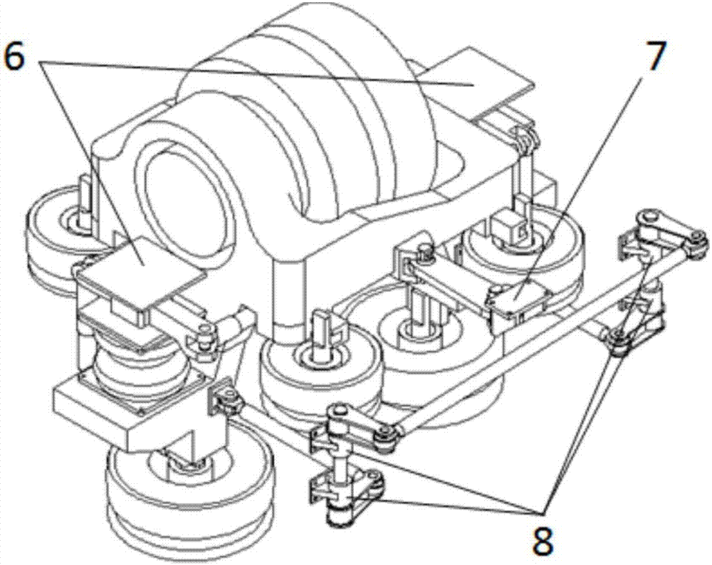 Counterweight loading vehicle of simulating single-axle straddle-type monorail half vehicle body