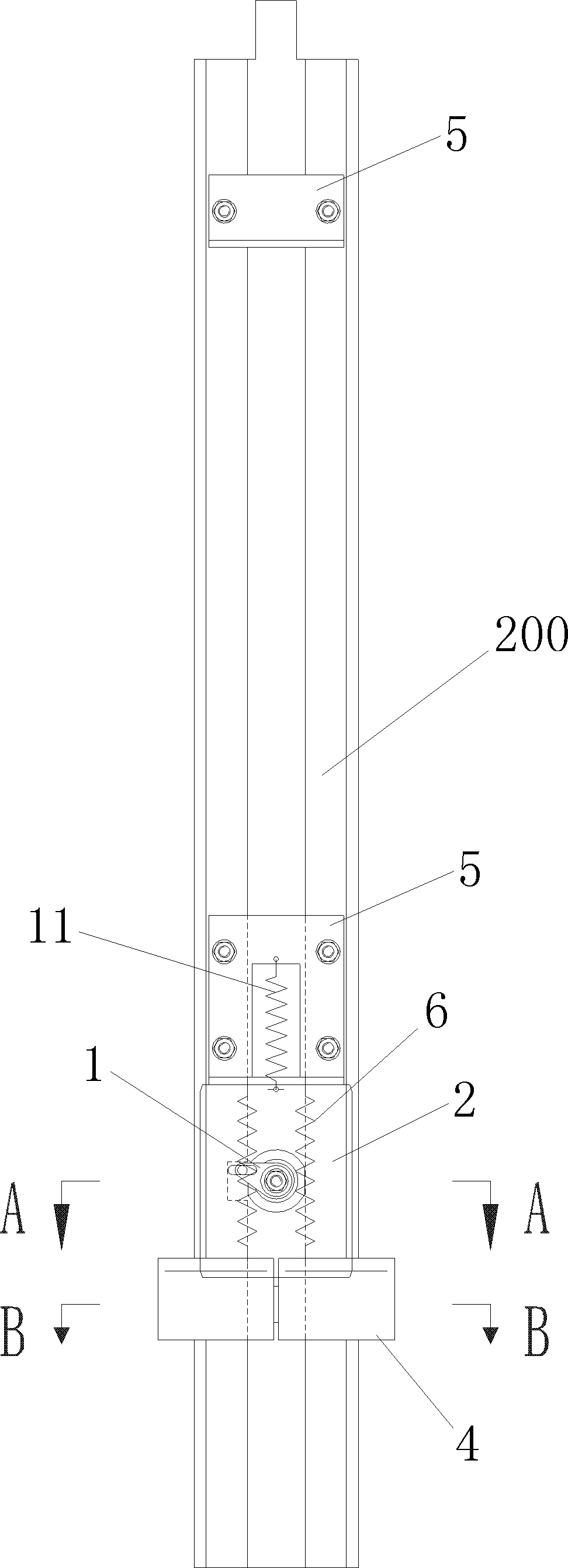 Subway platform screen door panel lock