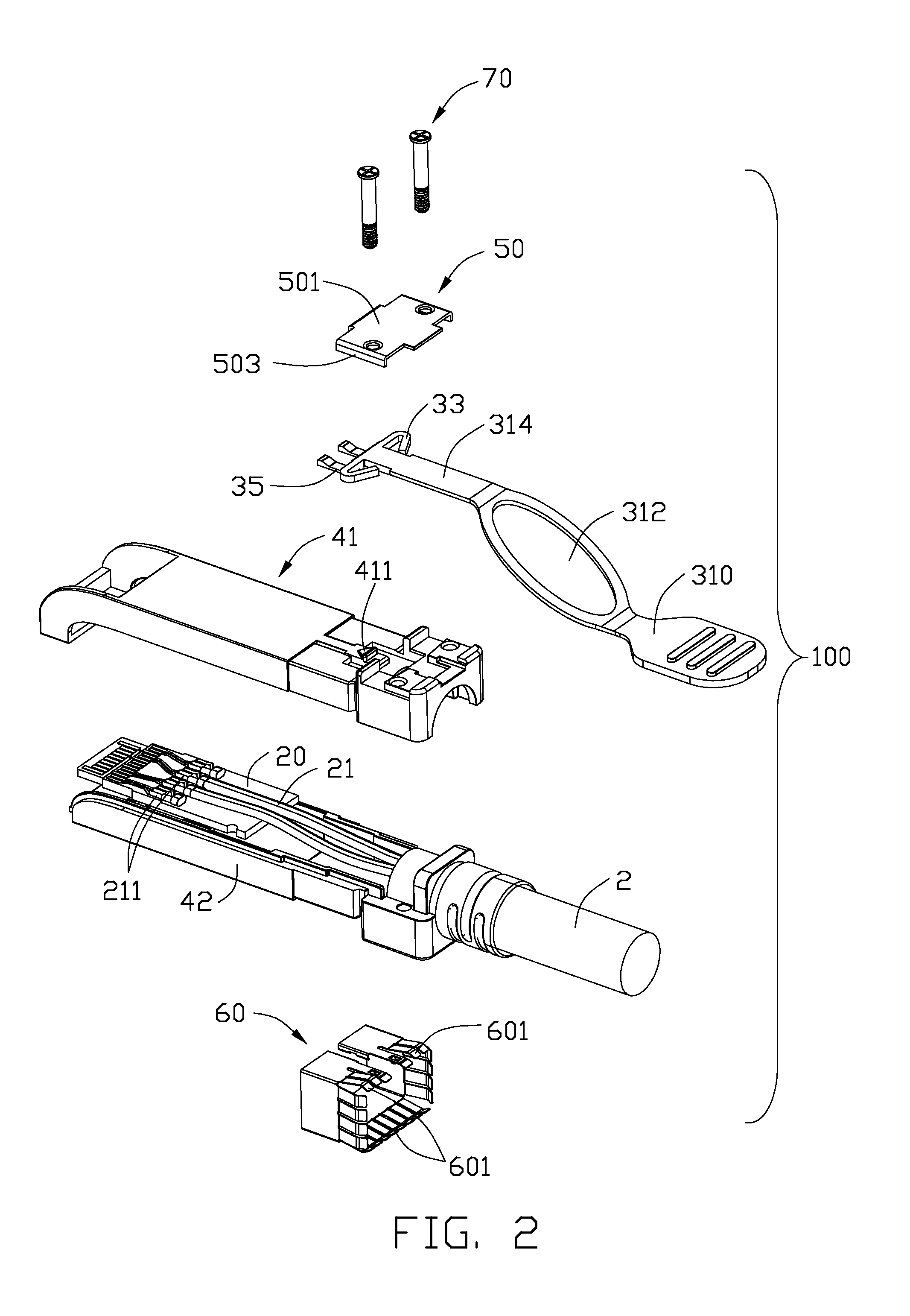Cable assembly having an improved circuit board