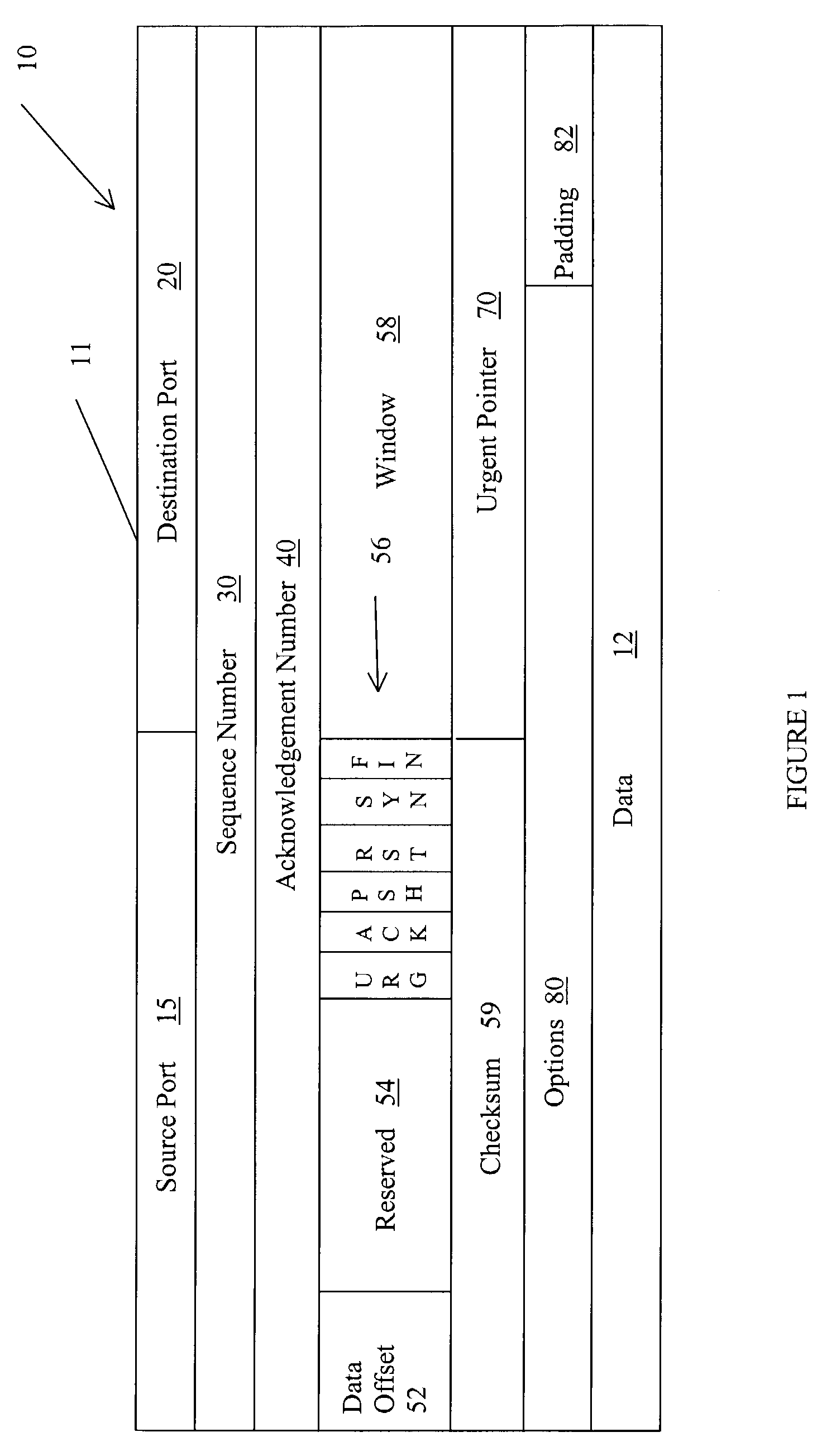 Method for splitting data and acknowledgements in a TCP session