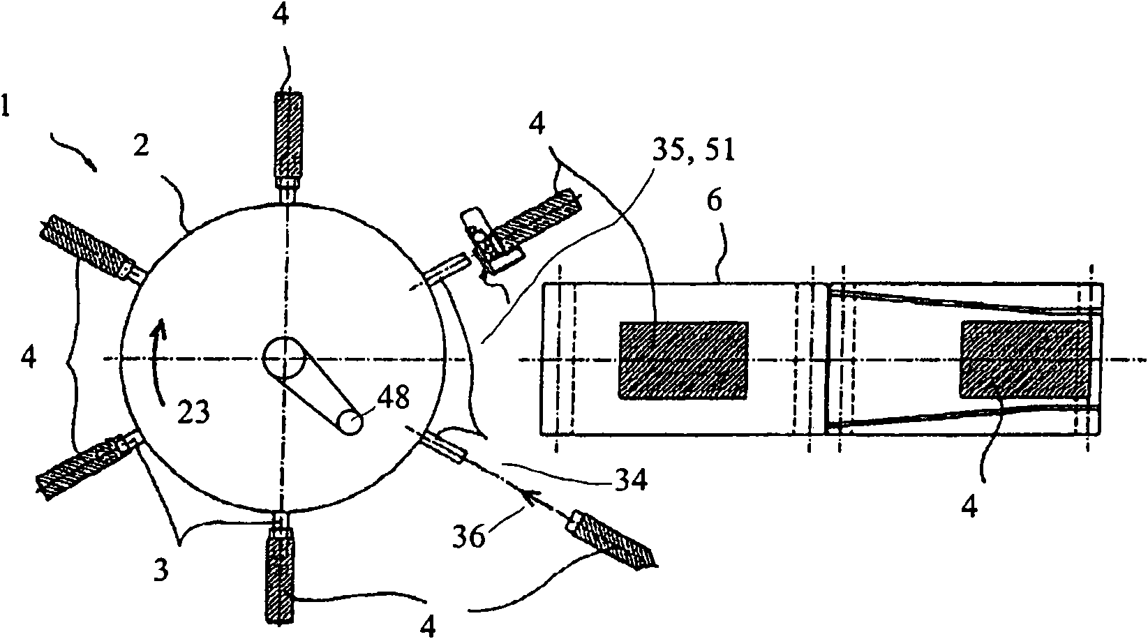 Method and filling system for filling bags
