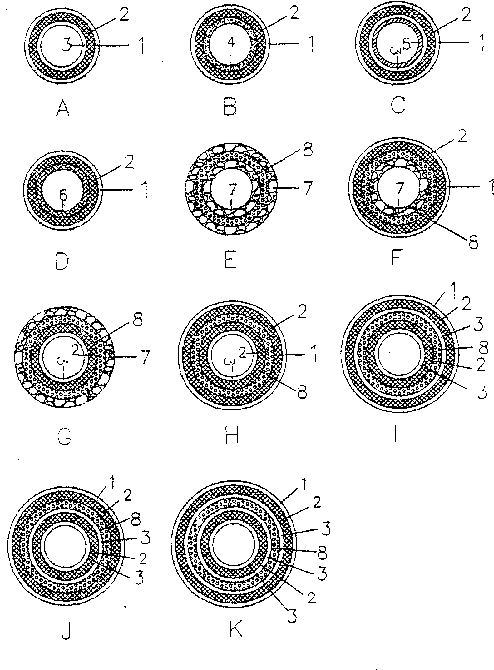 Multilayered structure and multifunction pipeline and connecting device