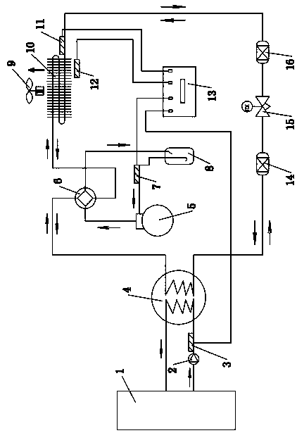 Defrosting method of air source heat pump hot water unit