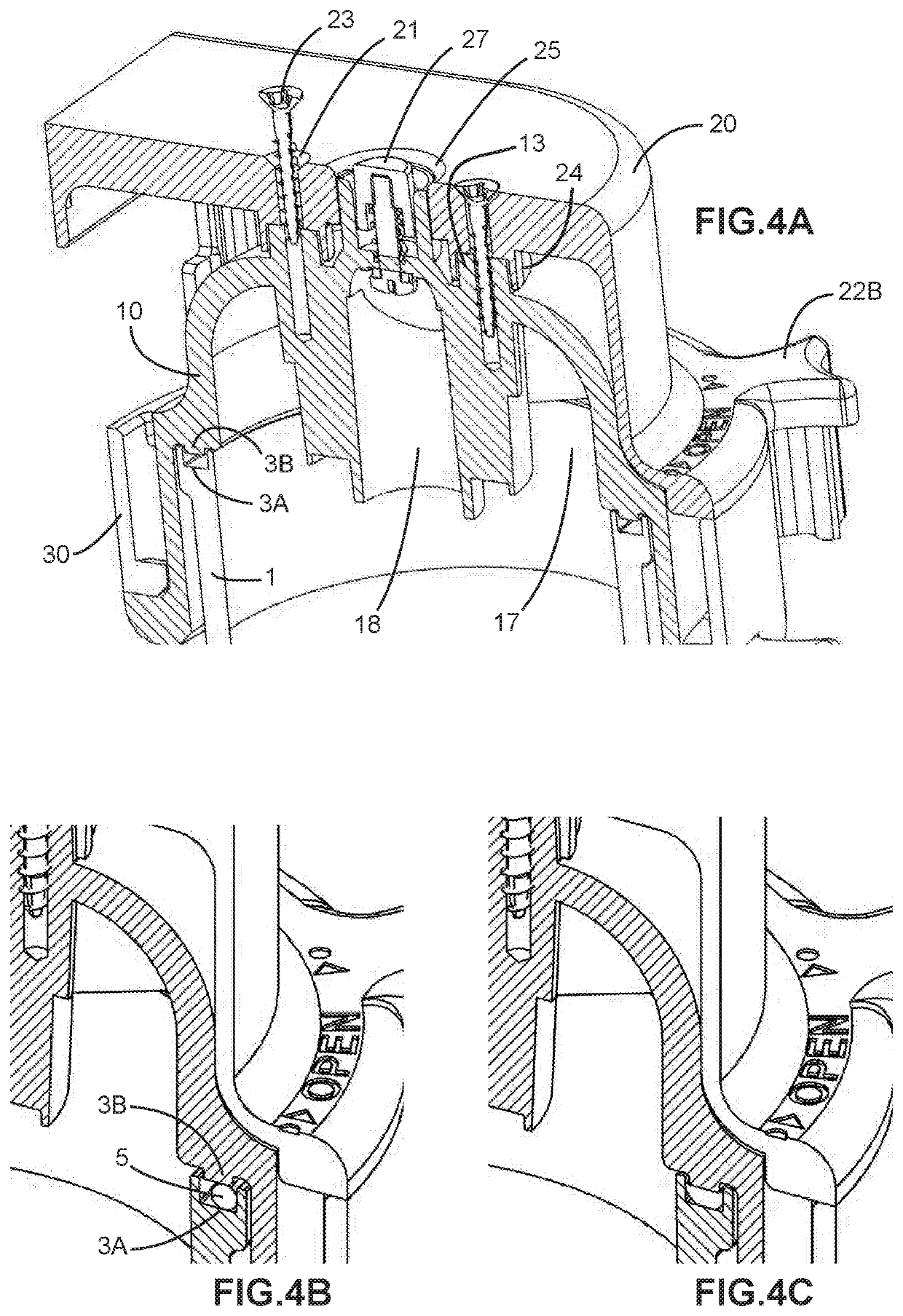 Manually detachable enclosure for replaceable filter elements and the like