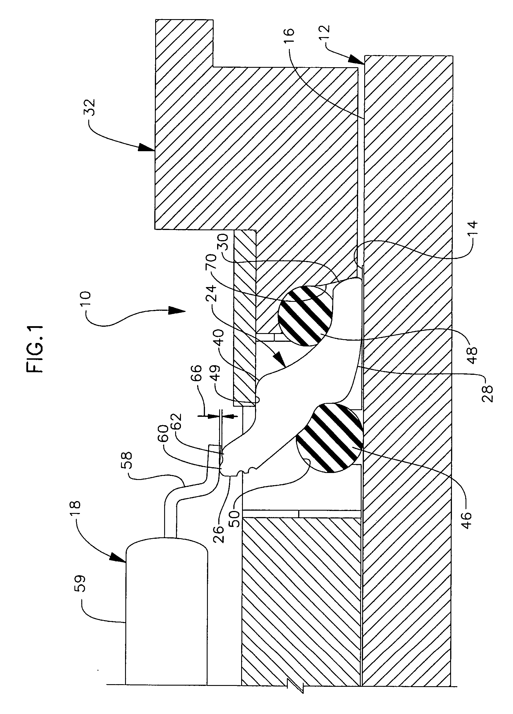 Electronic device test set and contact used therein