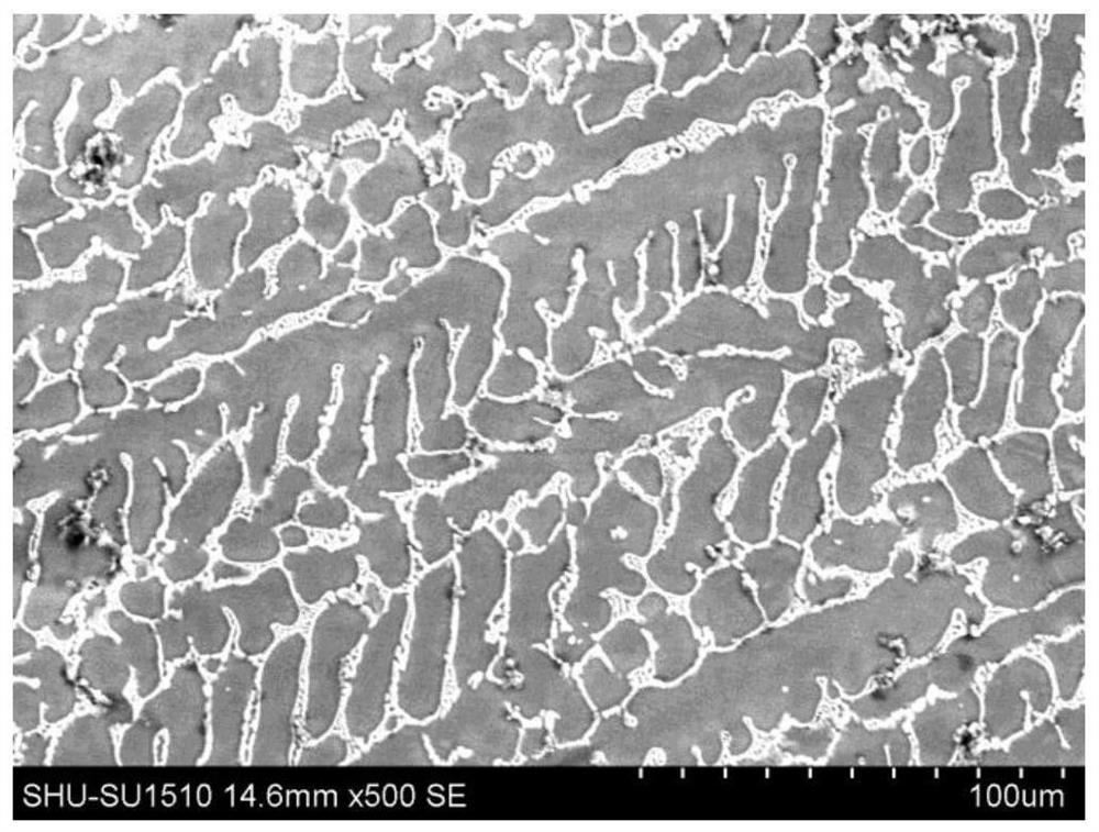 A method of solidifying under pressure to prepare al-cu alloy with high cu content