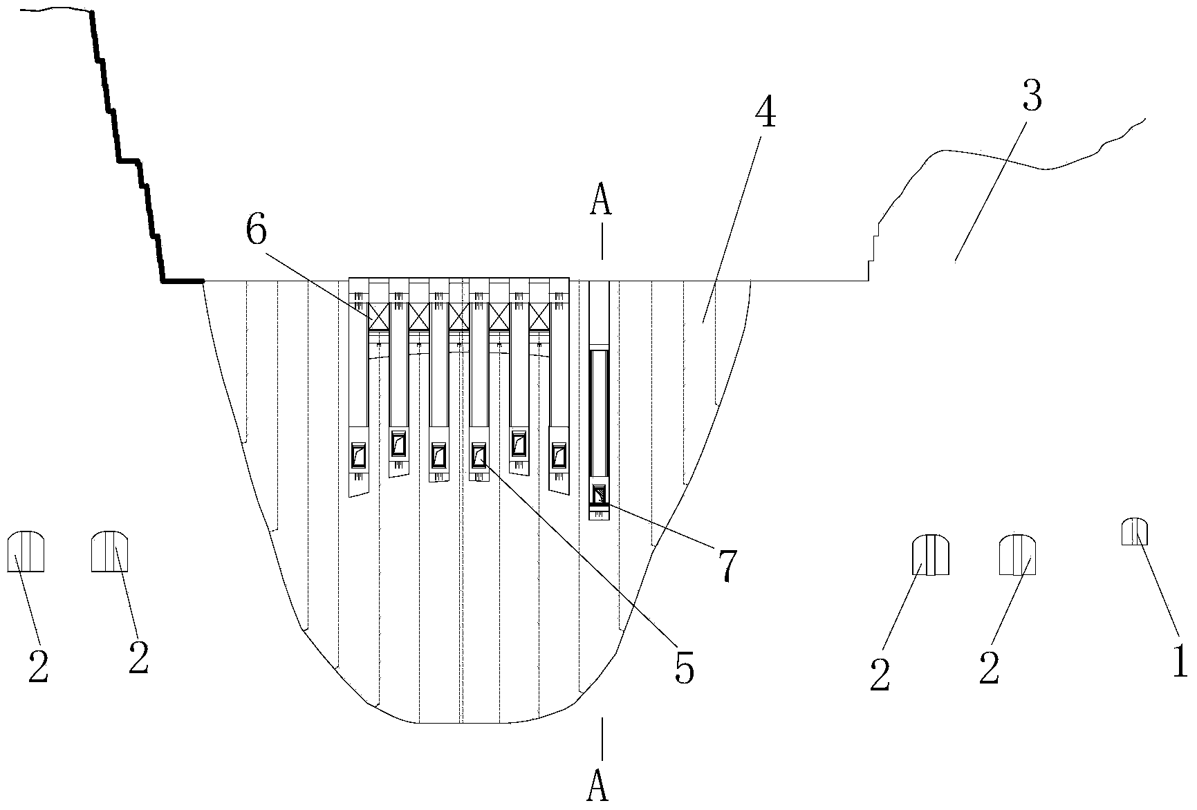 Diversion tunnel sequential blocking method for realizing continuous stream of down stream of high arch dam in storage period