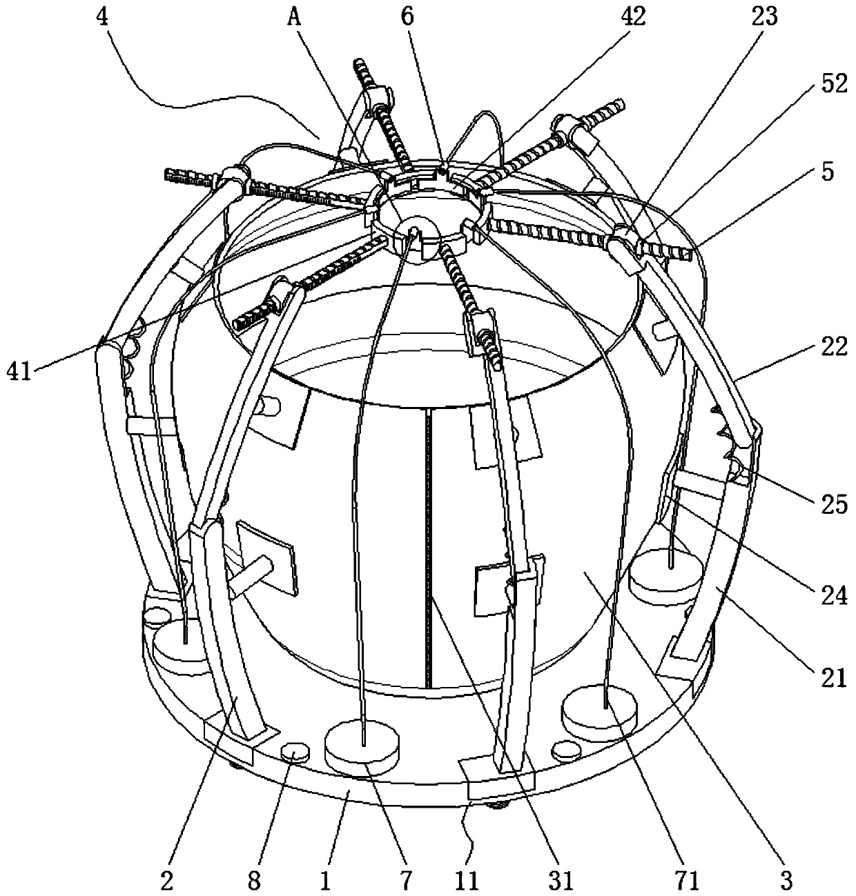 Tea tree sapling planting device for mountain sealing and forest cultivation and using method thereof