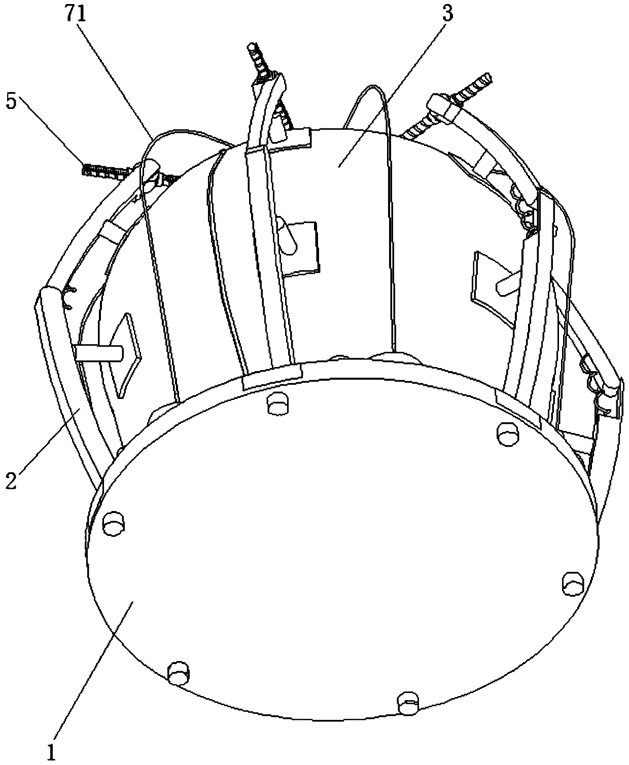 Tea tree sapling planting device for mountain sealing and forest cultivation and using method thereof