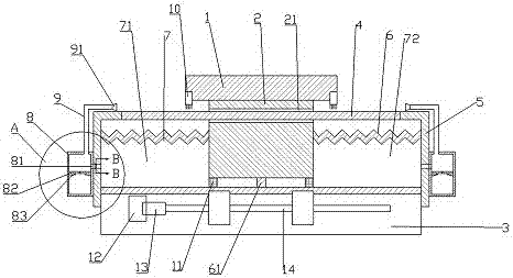 Numerical control machine tool convenient to dedust