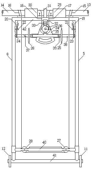 Flapping wing mechanism with controllable pitch angle of left and right wings and manual flapping wing machine