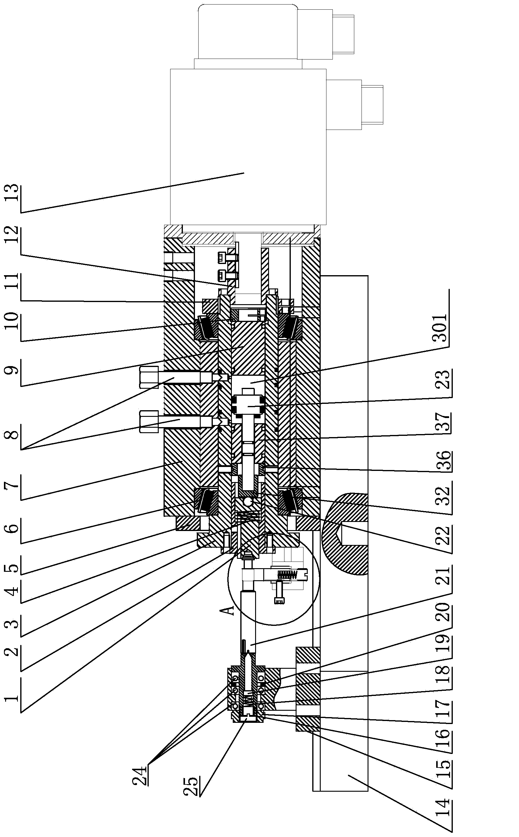 Clamp structure for machining spiral groove
