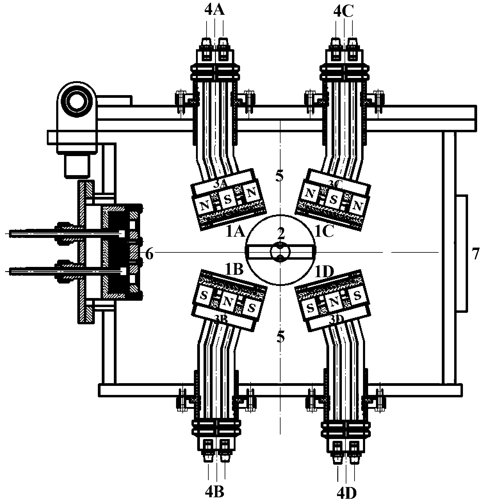 Low-temperature and low-damage multifunctional composite coating device and method