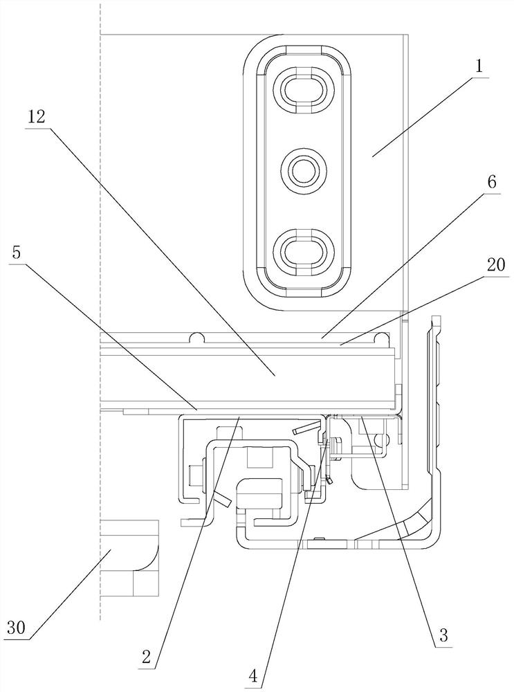 Adjustable bearing structure of furniture drawer