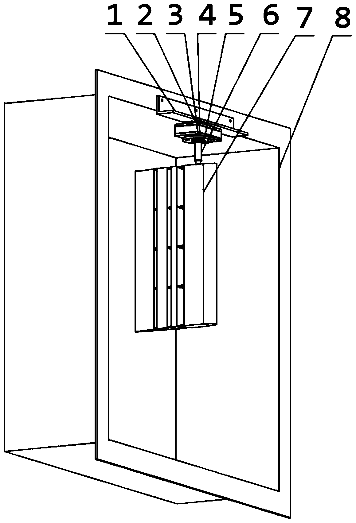 Wind tunnel testing device for deformable wing with adjustable attack angle