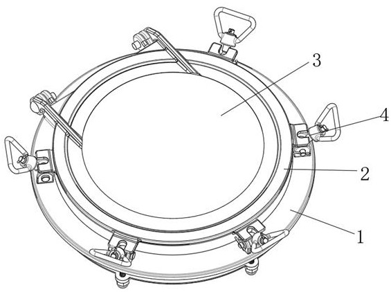 A kind of ship porthole with self-repairing function