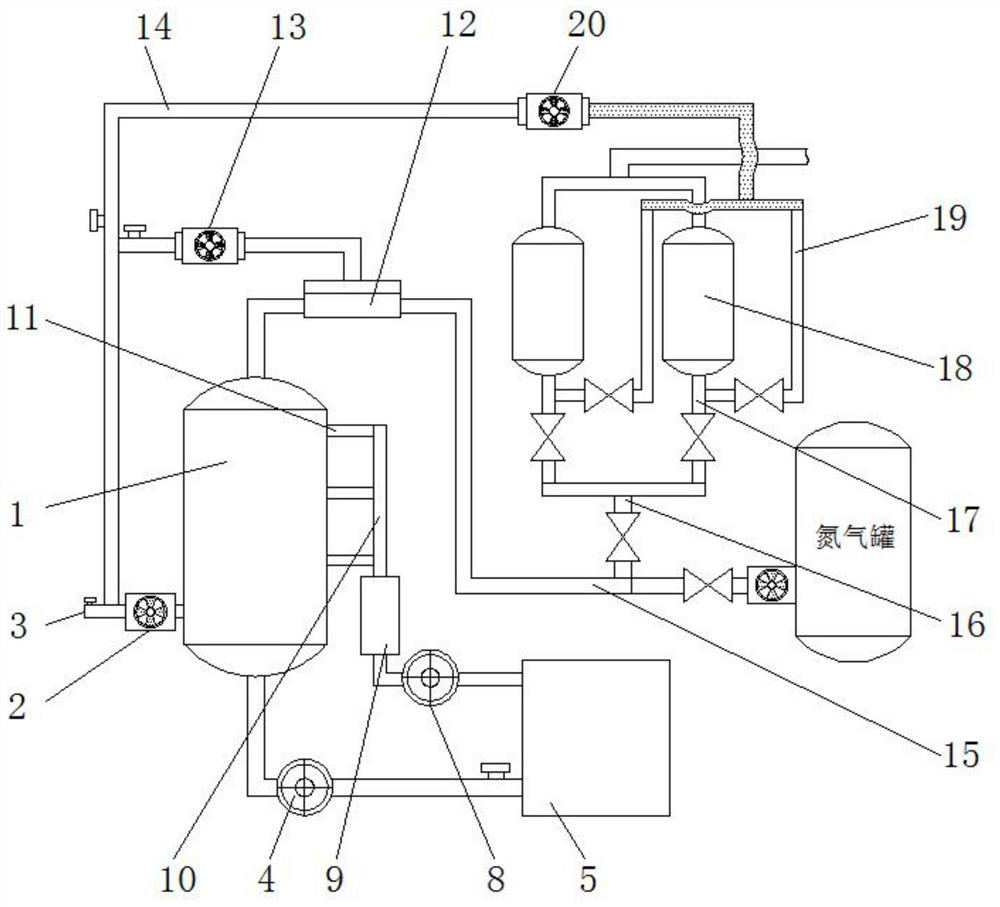 Adsorption tower for VOCs gas emission treatment