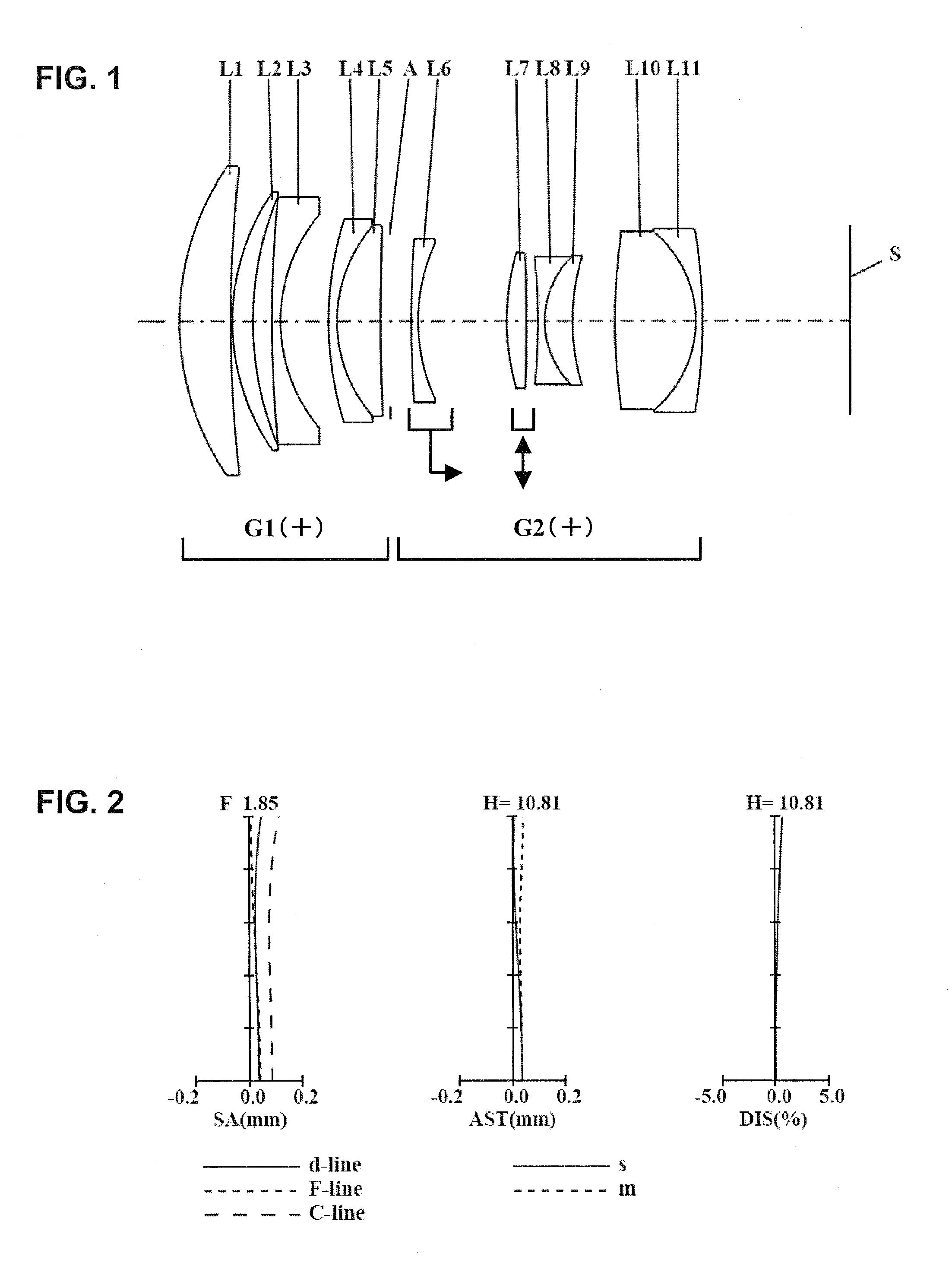 Inner focus lens, interchangeable lens device and camera system