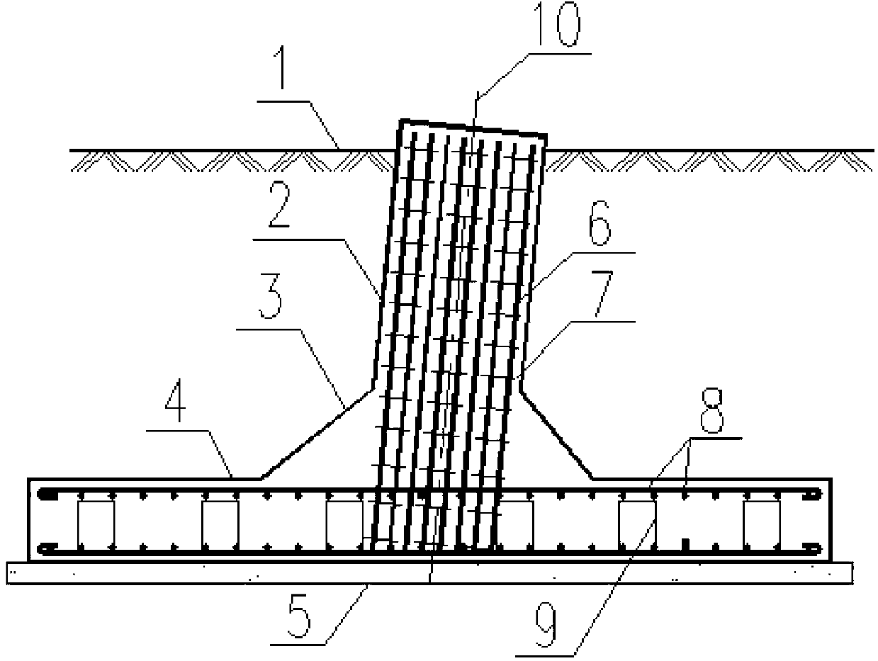 Foundation type for power transmission tower and bearing capacity calculation method for same