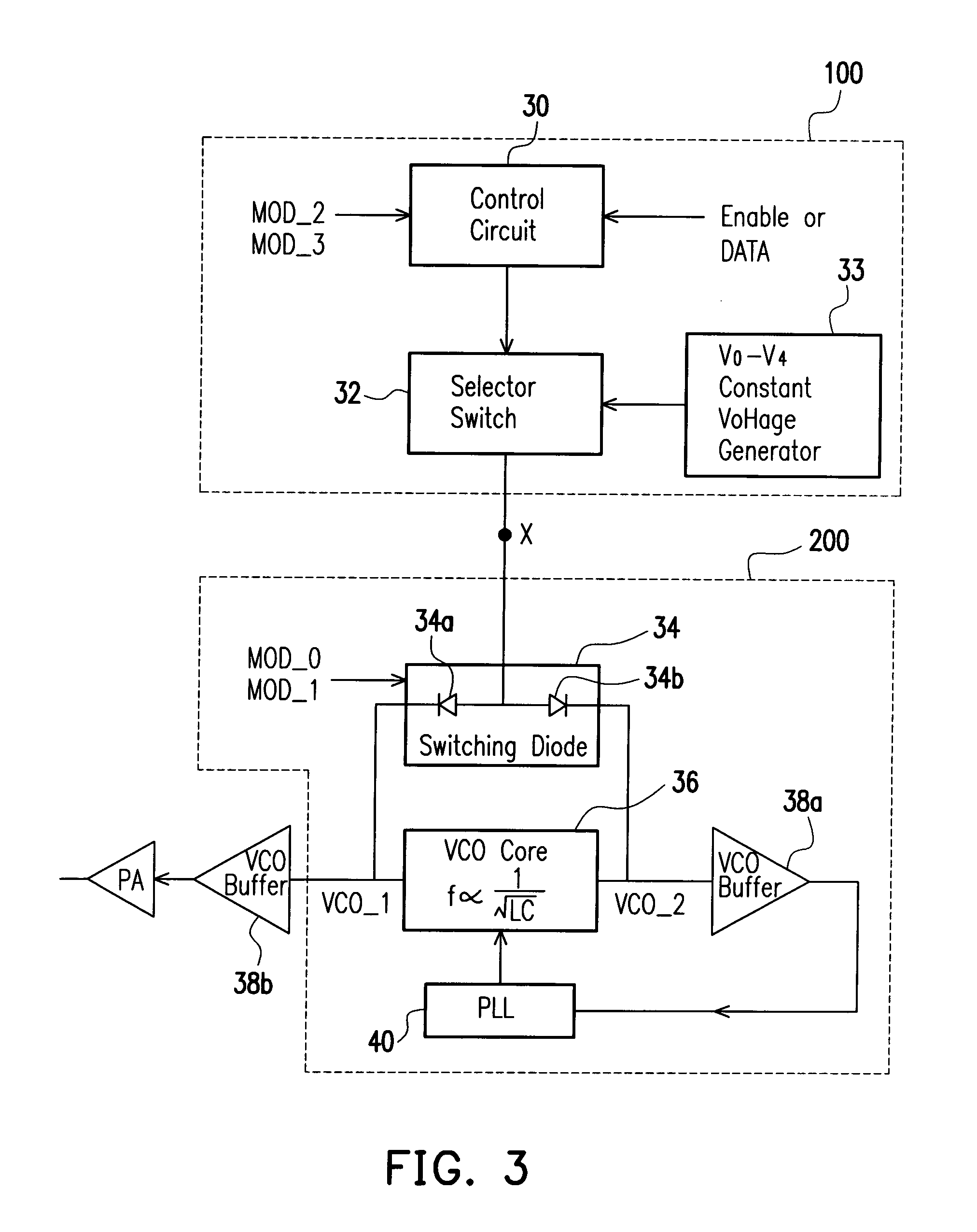 Voltage controlled oscillator (VCO) suitable for use in frequency shift keying (FSK) system