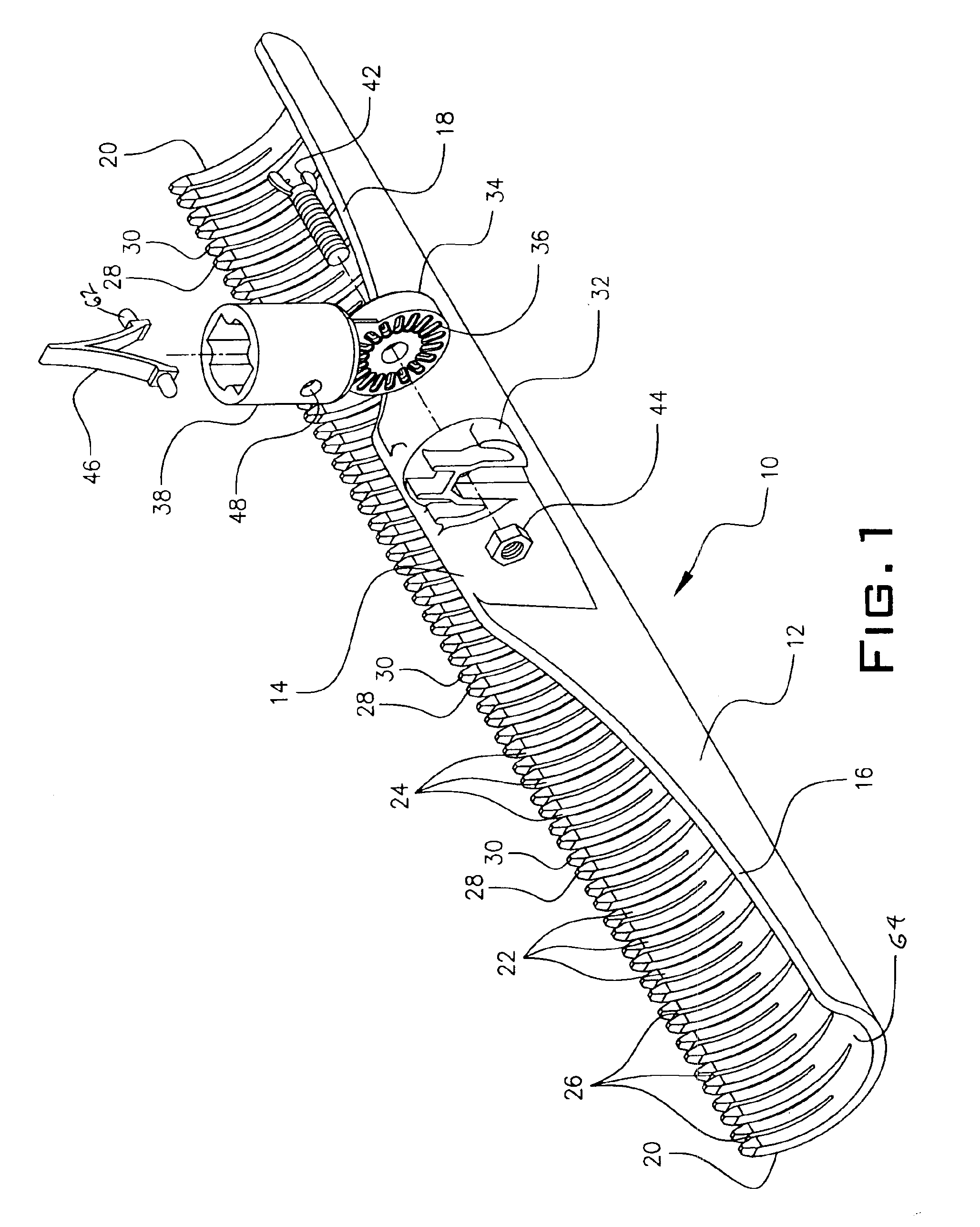 Apparatus and method for removing pine needles from a screen