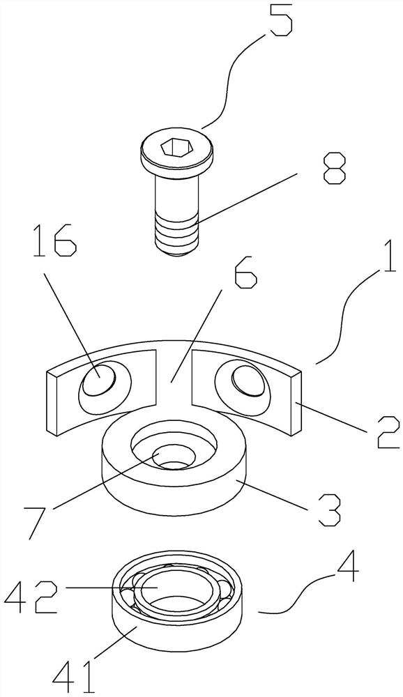 Invisible hinge for door