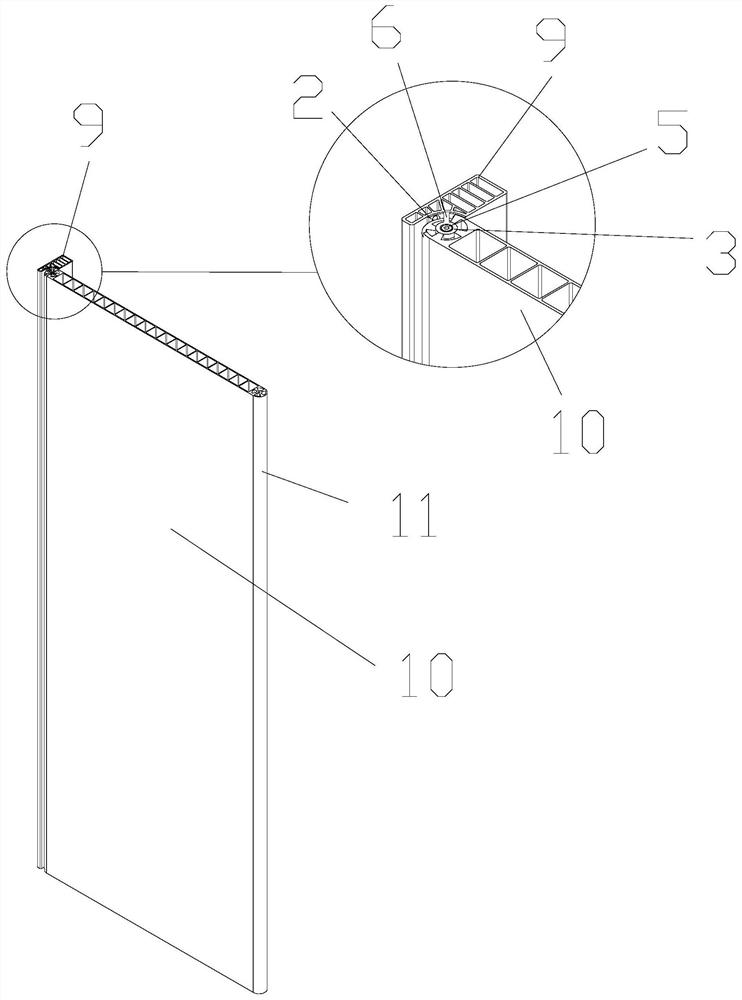 Invisible hinge for door