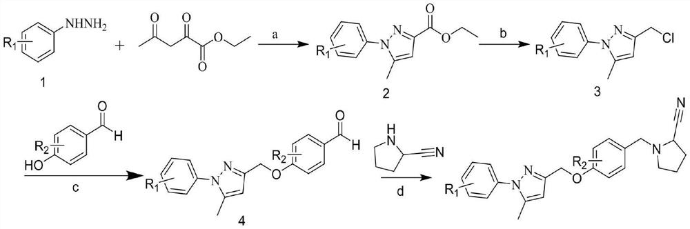 Phenyl-1h-pyrazole derivatives and their application in antitumor drugs