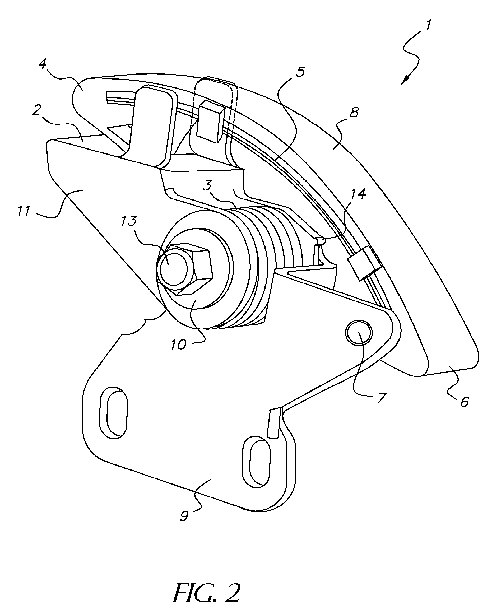 Series spring blade tensioner